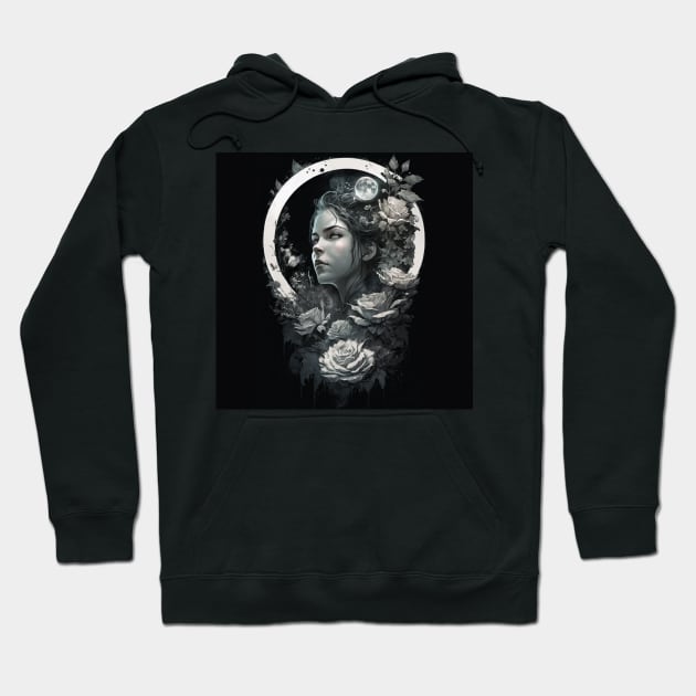 The Moon - Tarot Hoodie by Lyxy